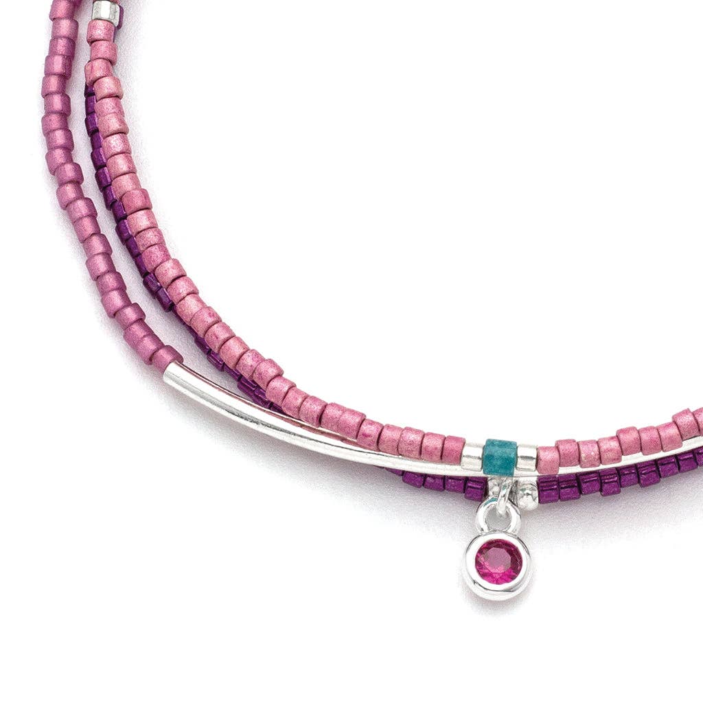 Fuchsia Trio Bracelet