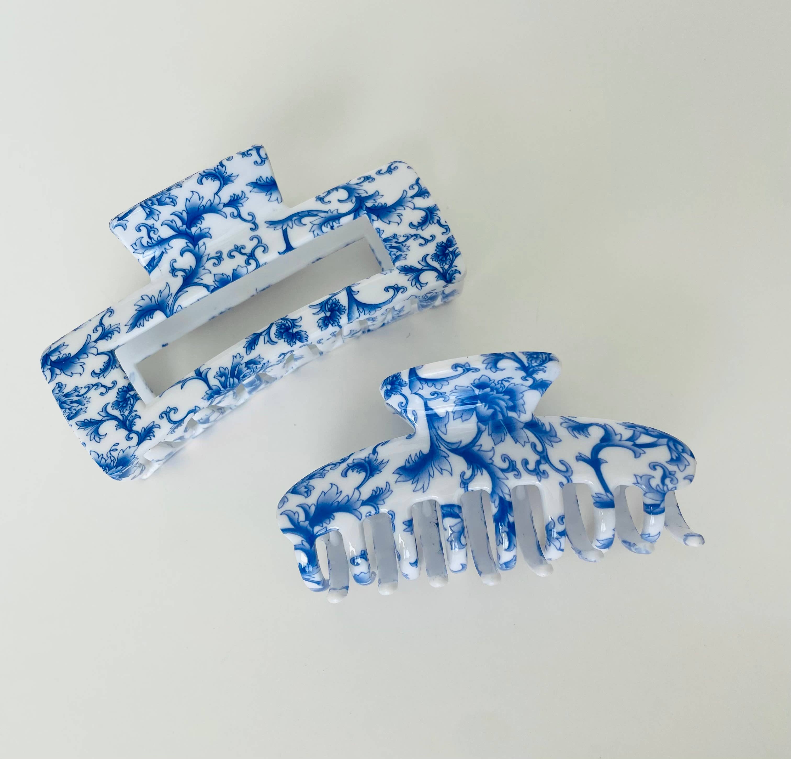 Blue Vintage Claw Clip