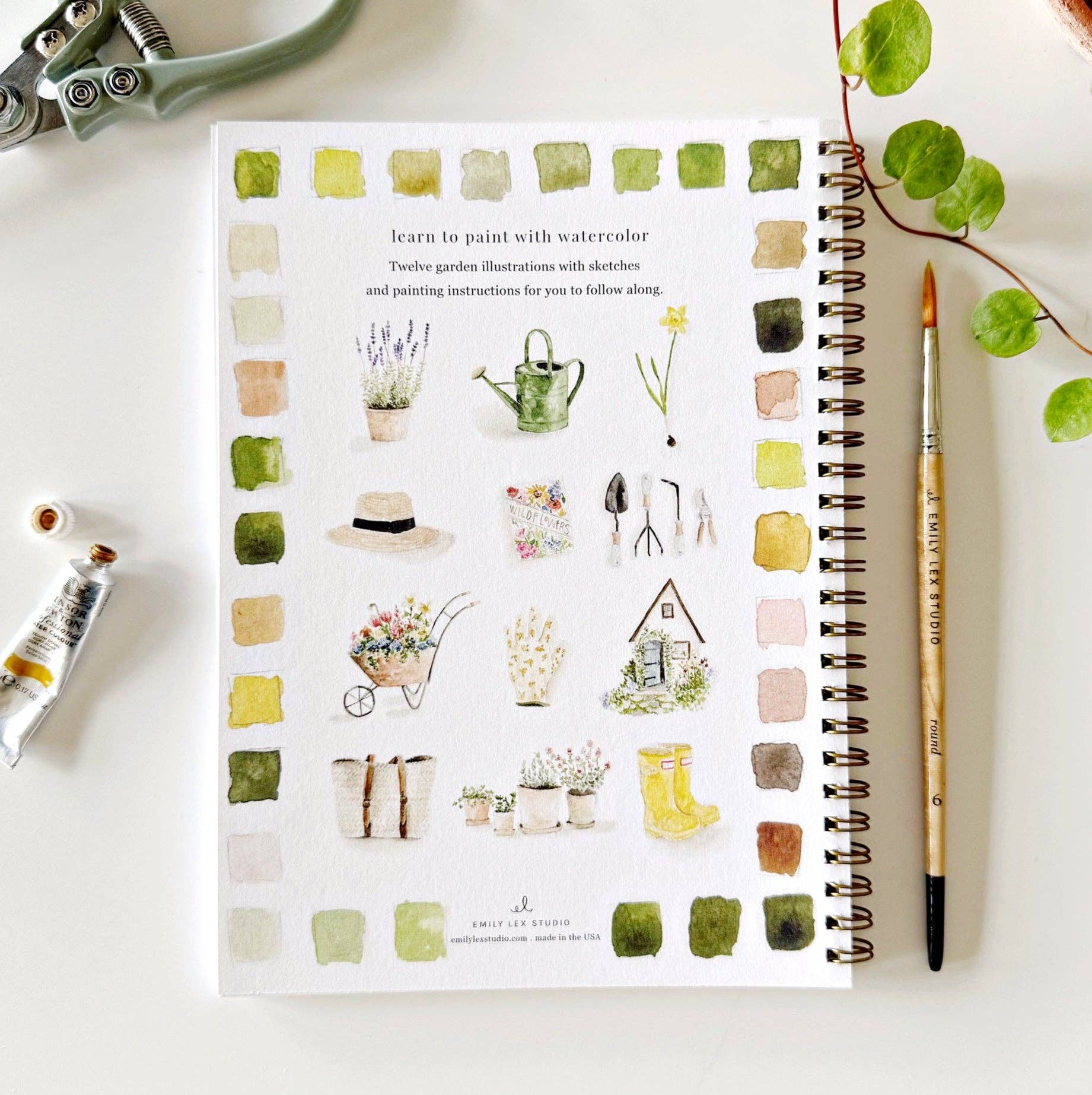 Garden Watercolor Book