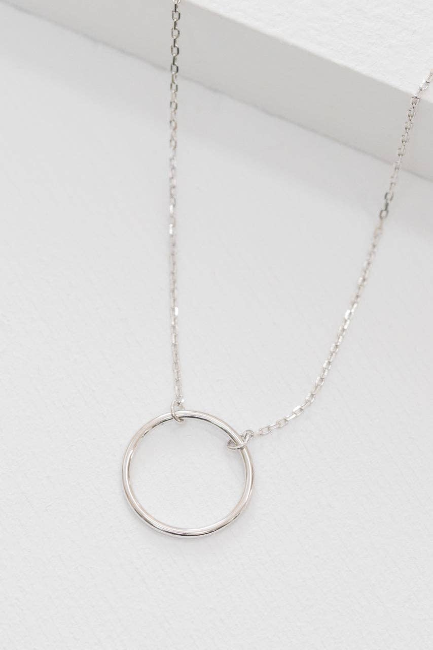 Full Circle Silver Necklace