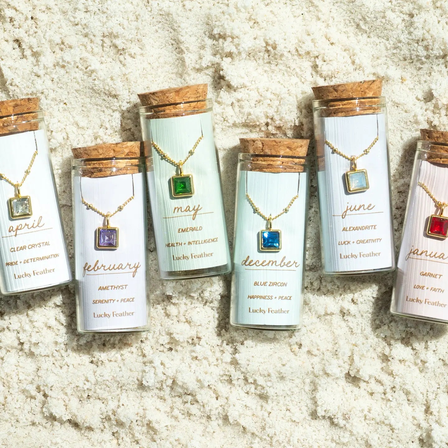 Bottled Birthstone Necklace Collection