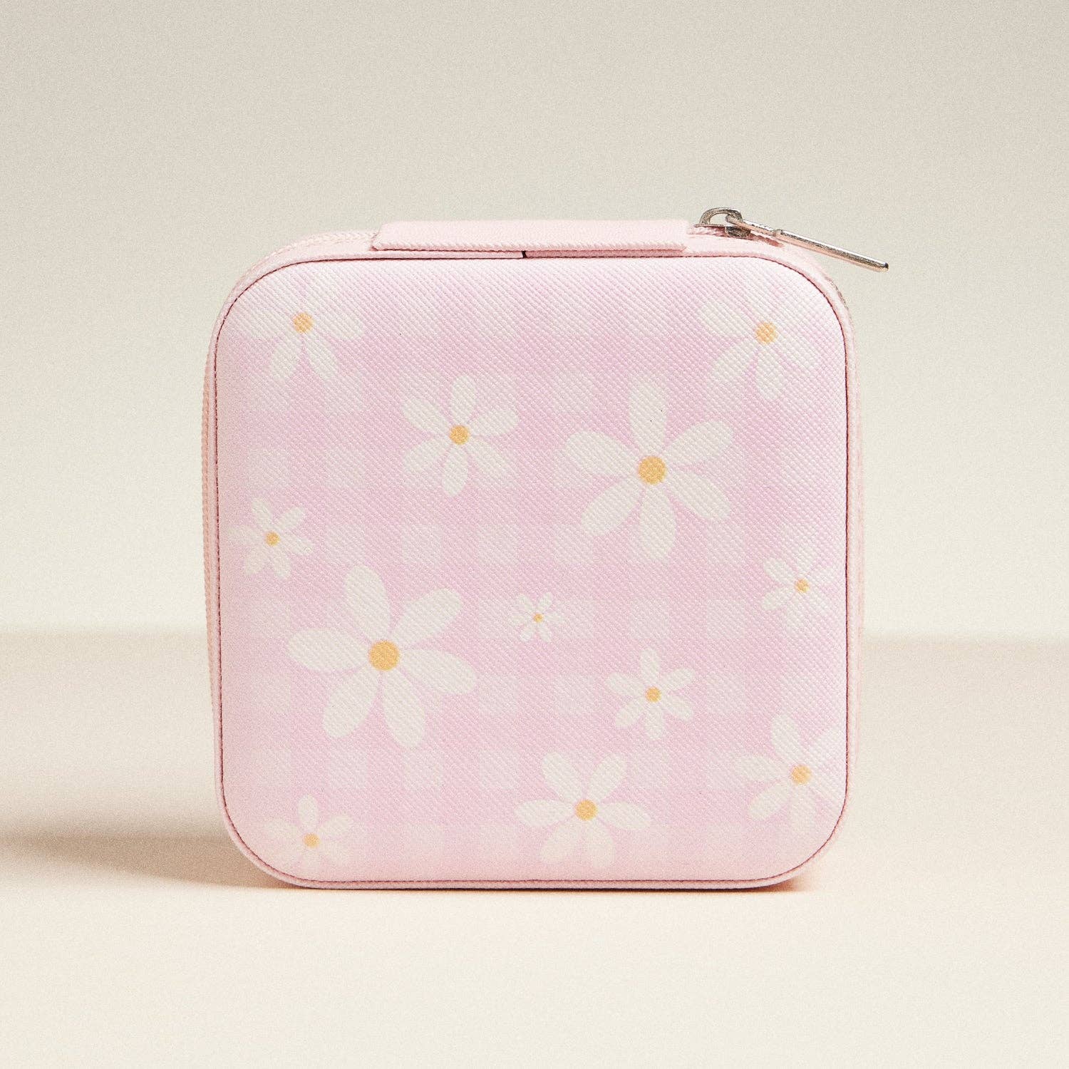 Daisy Flower Pattern Jewelry Box -Travel Size