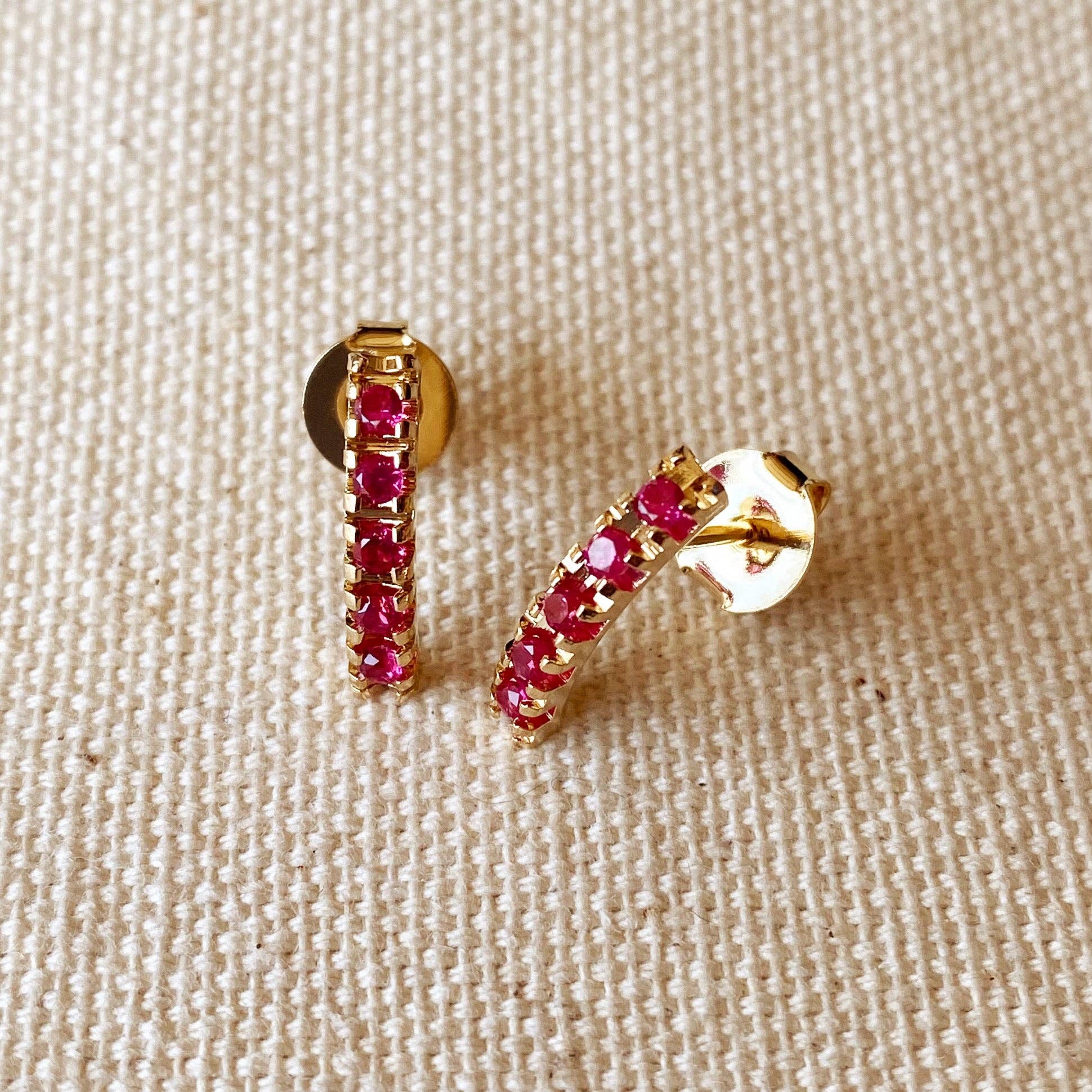 Fuschia Hoops