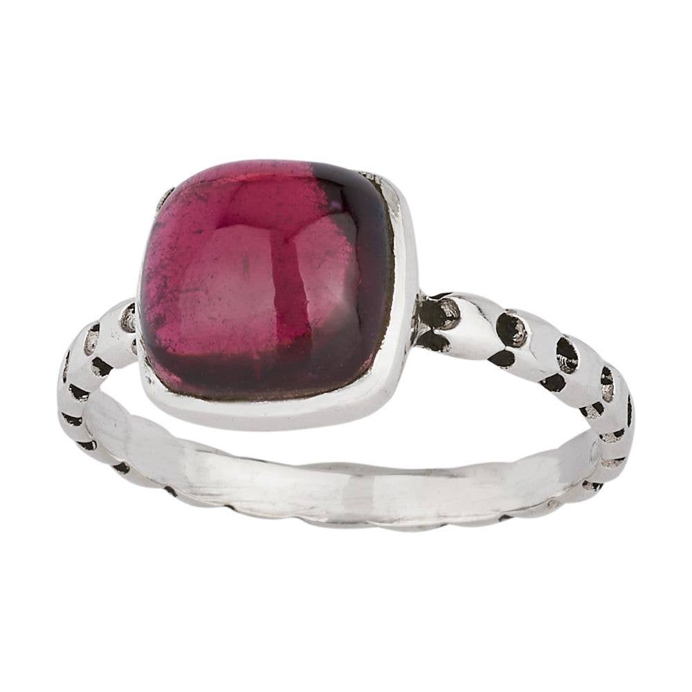Red Wine Garnet Ring