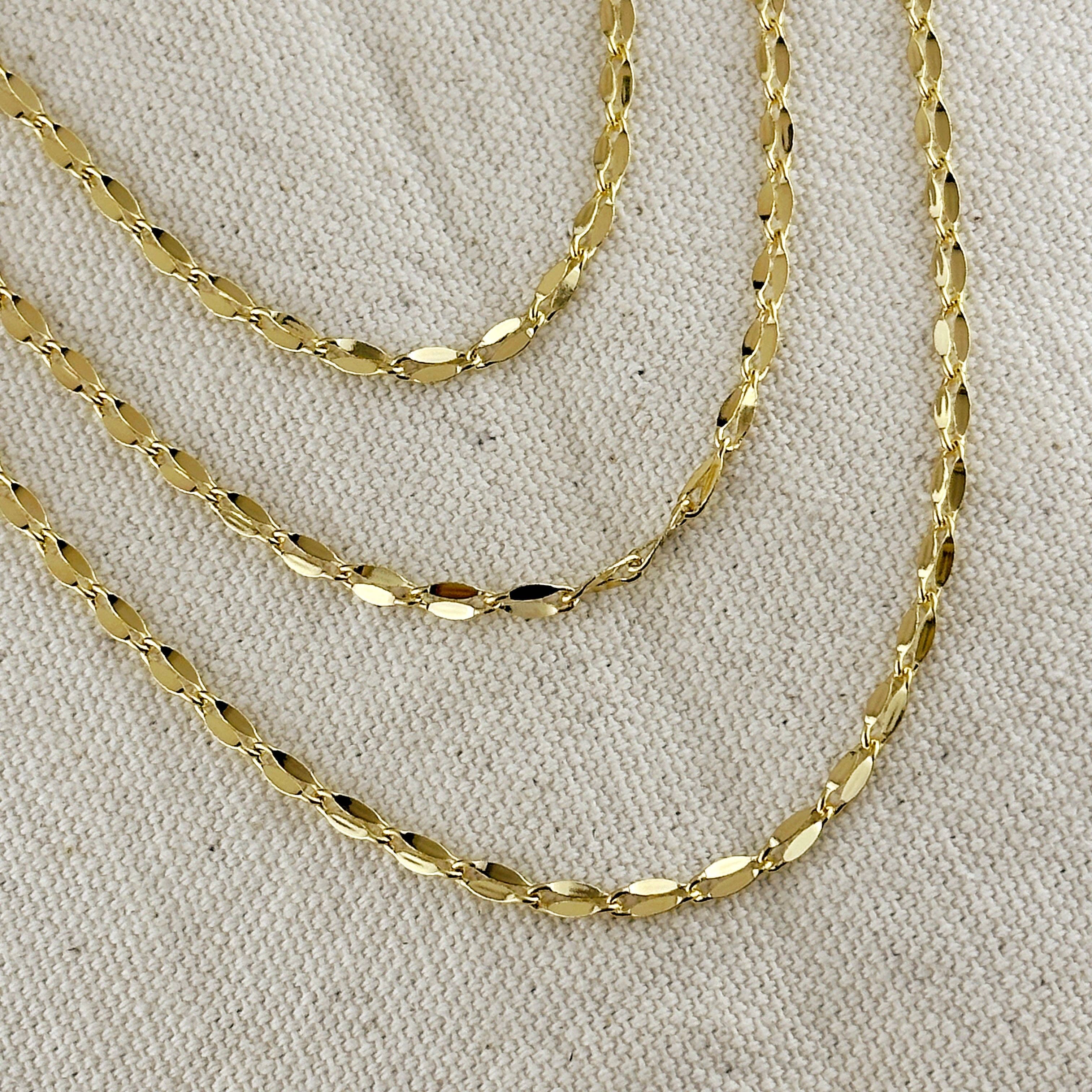 Gold Chain Layering Necklace