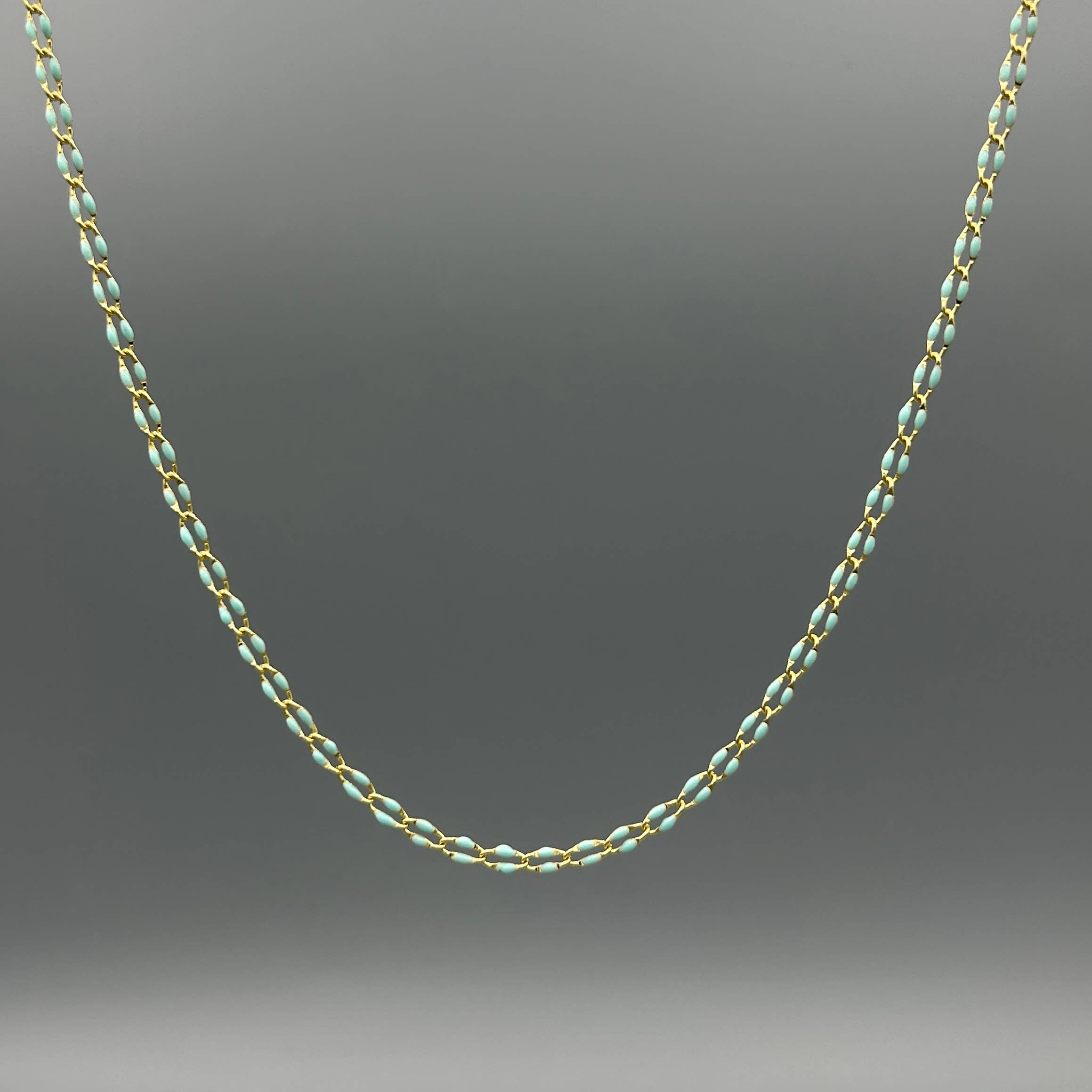 Dainty Enamel Chain Necklace