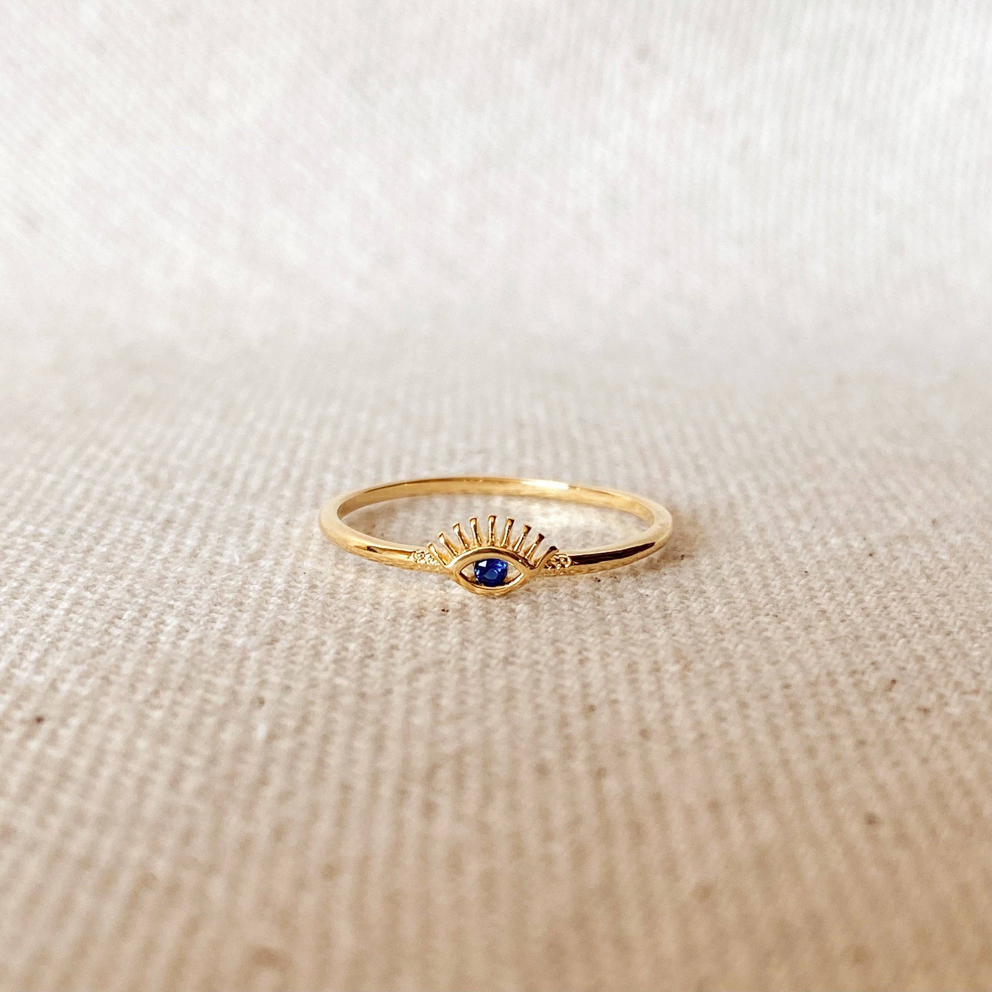 Gold Evil Eye Ring
