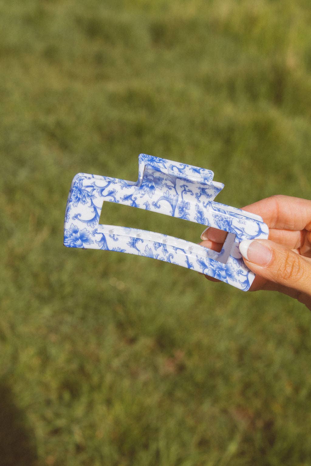 Blue Vintage Claw Clip