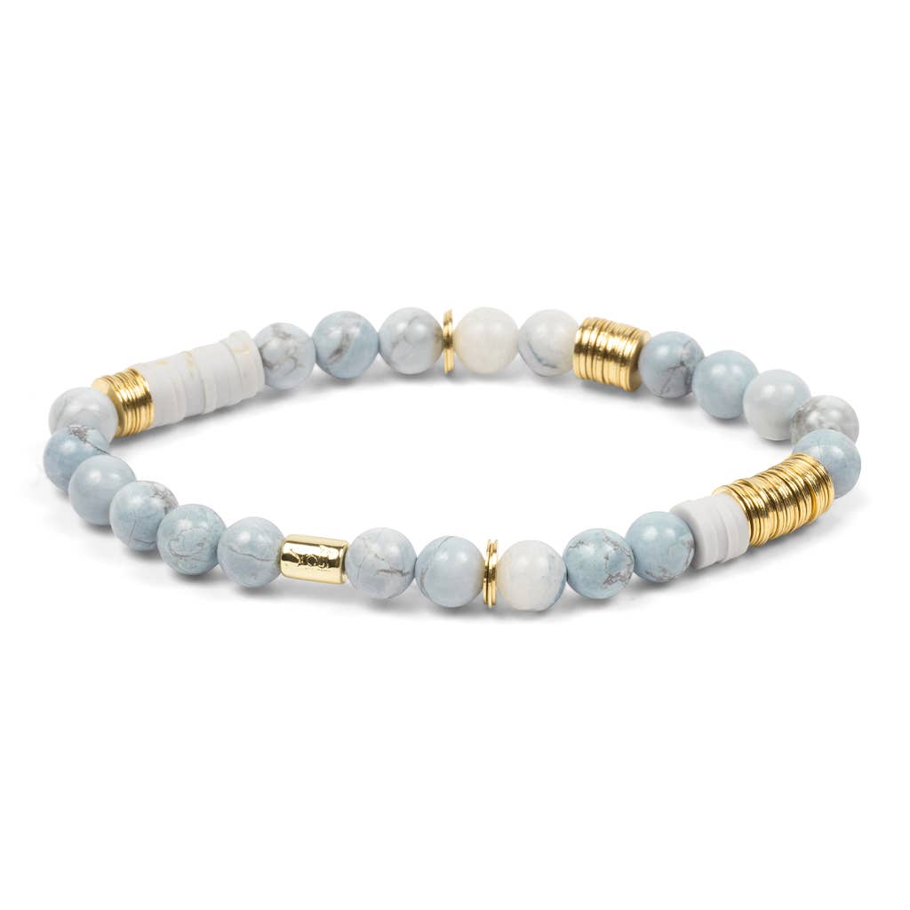 Blue Howlite Stacking Bracelet