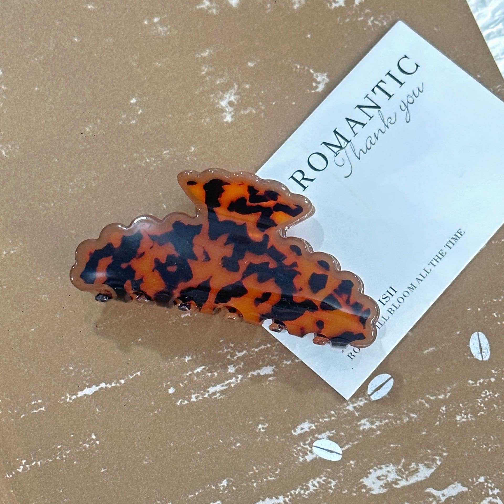 Blue Pebble Hair Clip