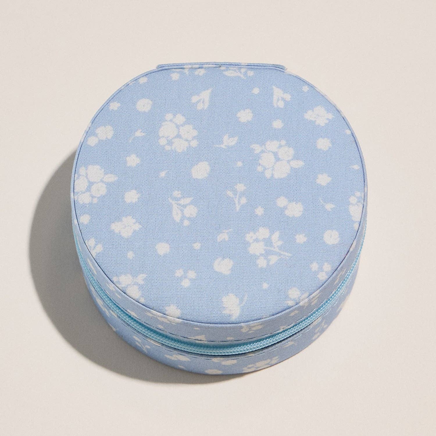 Blue Floral Travel Jewelry Box