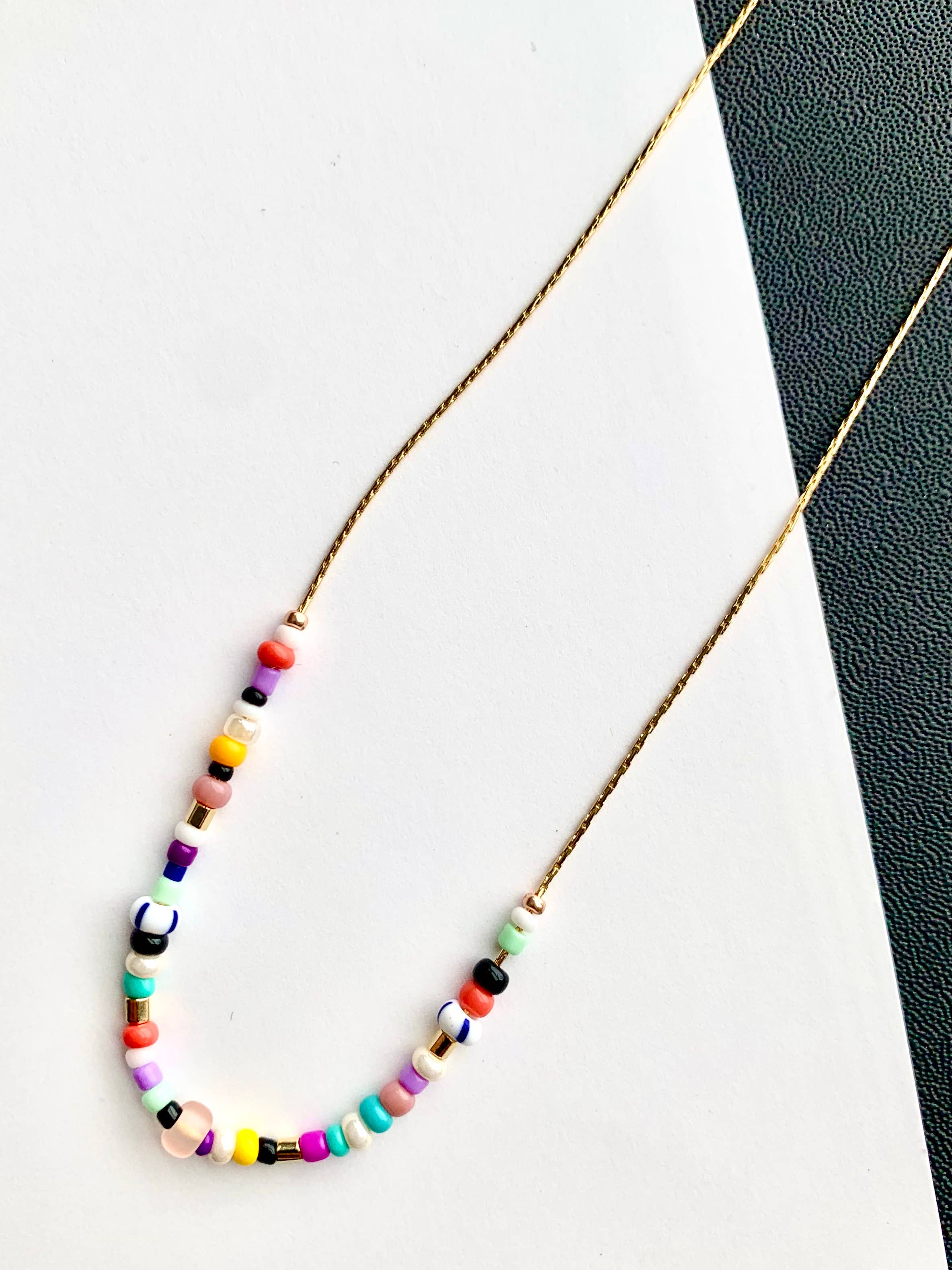 Colorful Seed Bead Necklace