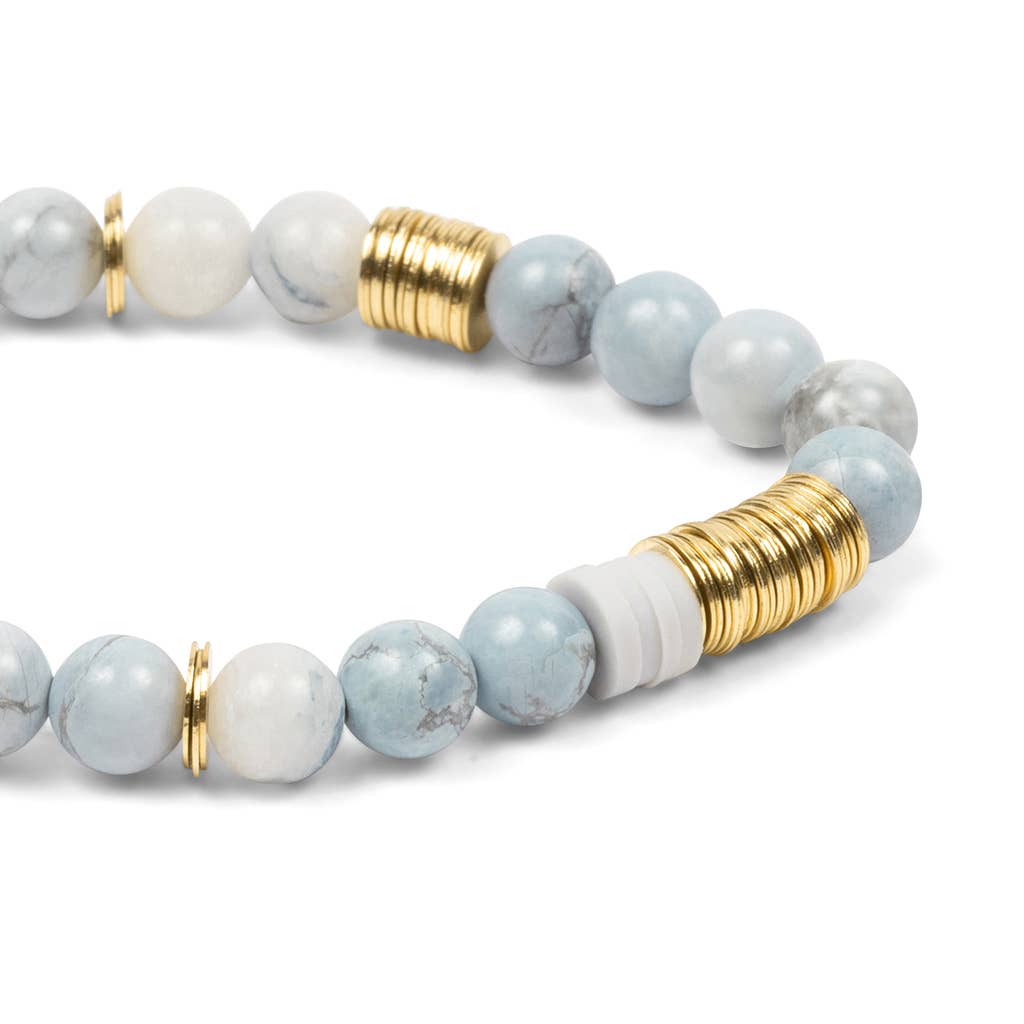 Blue Howlite Stacking Bracelet