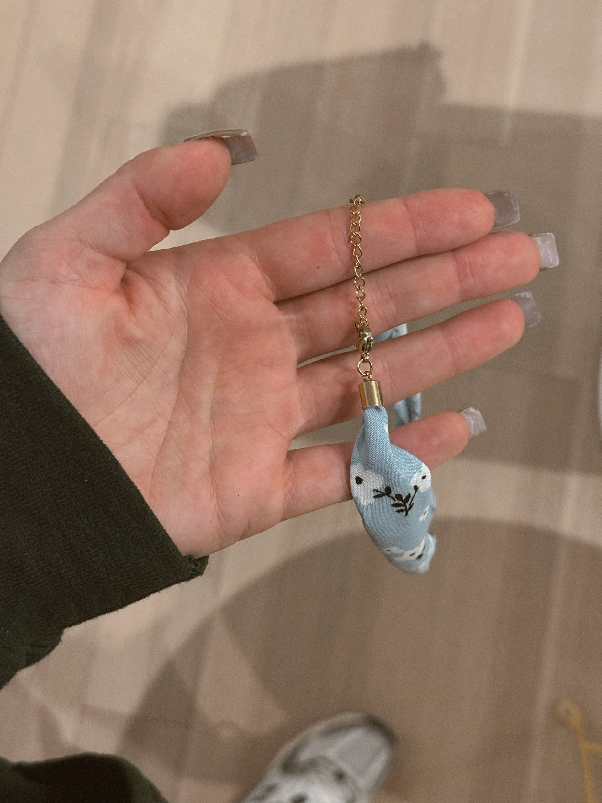 Butterfly Bandana Charm Necklace