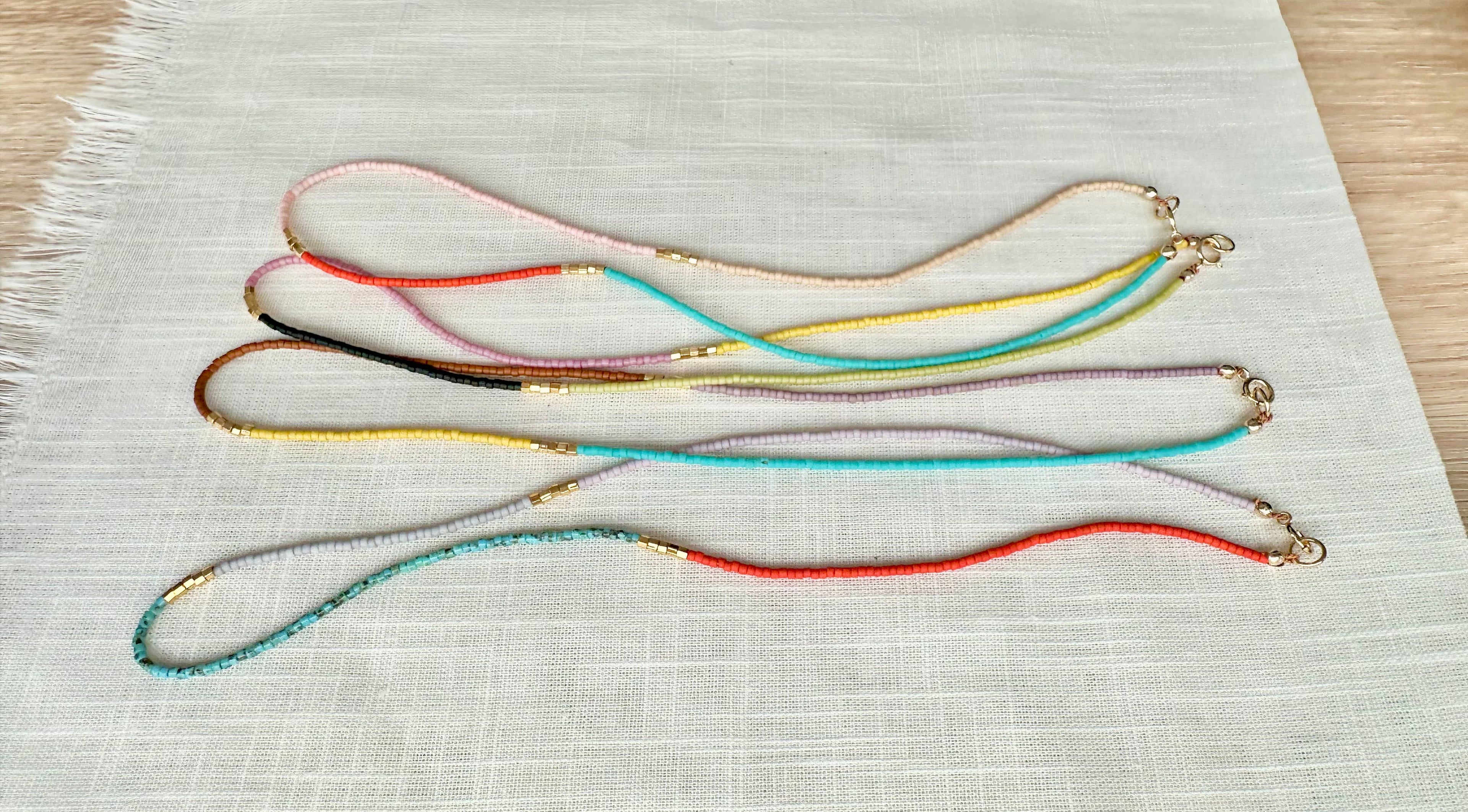 Cassis Beaded Necklace