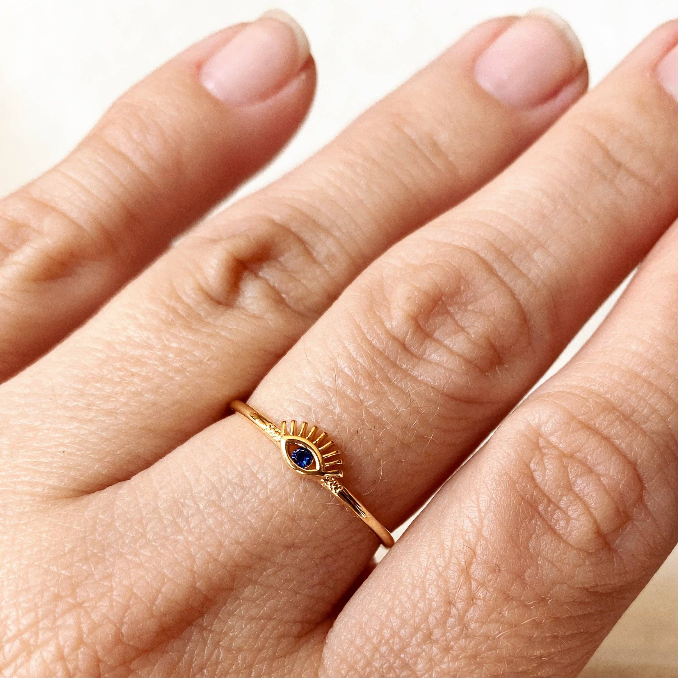 Gold Evil Eye Ring