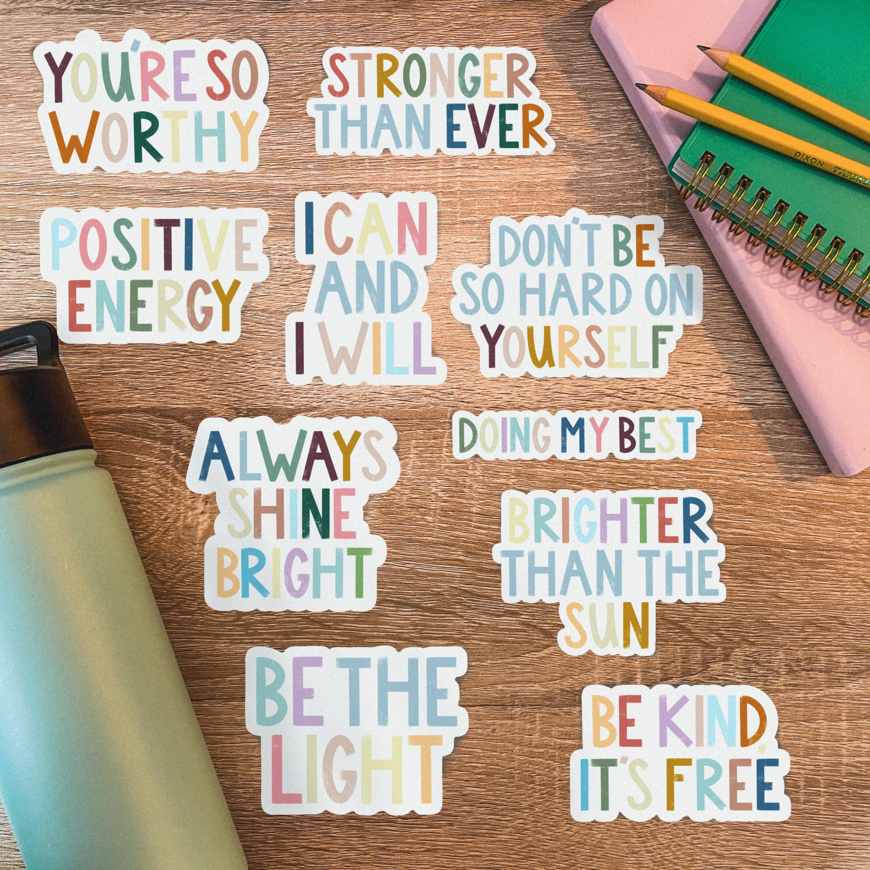 Be The Light Positivity Lettering Sticker