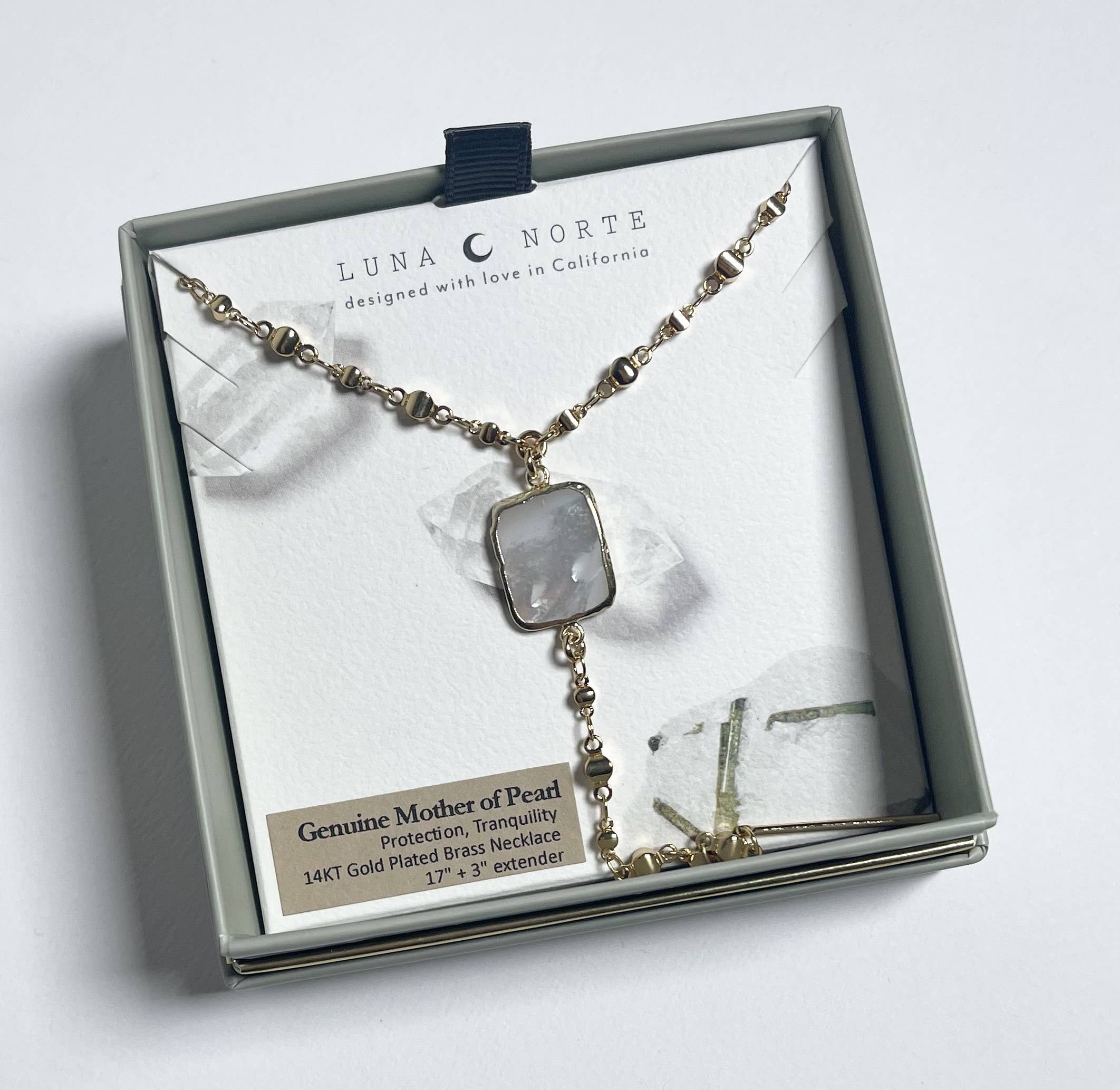 Gemma Lariat Necklace