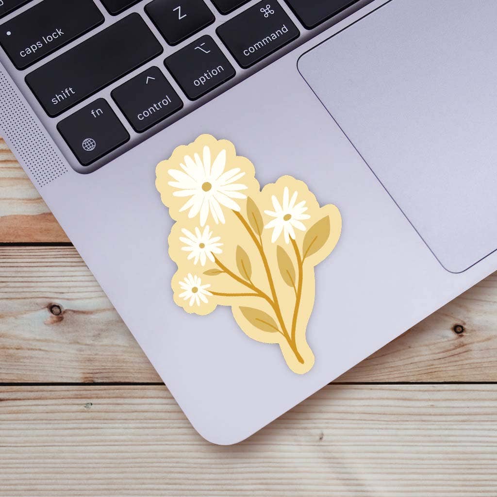 Daisy Sticker - Yellow
