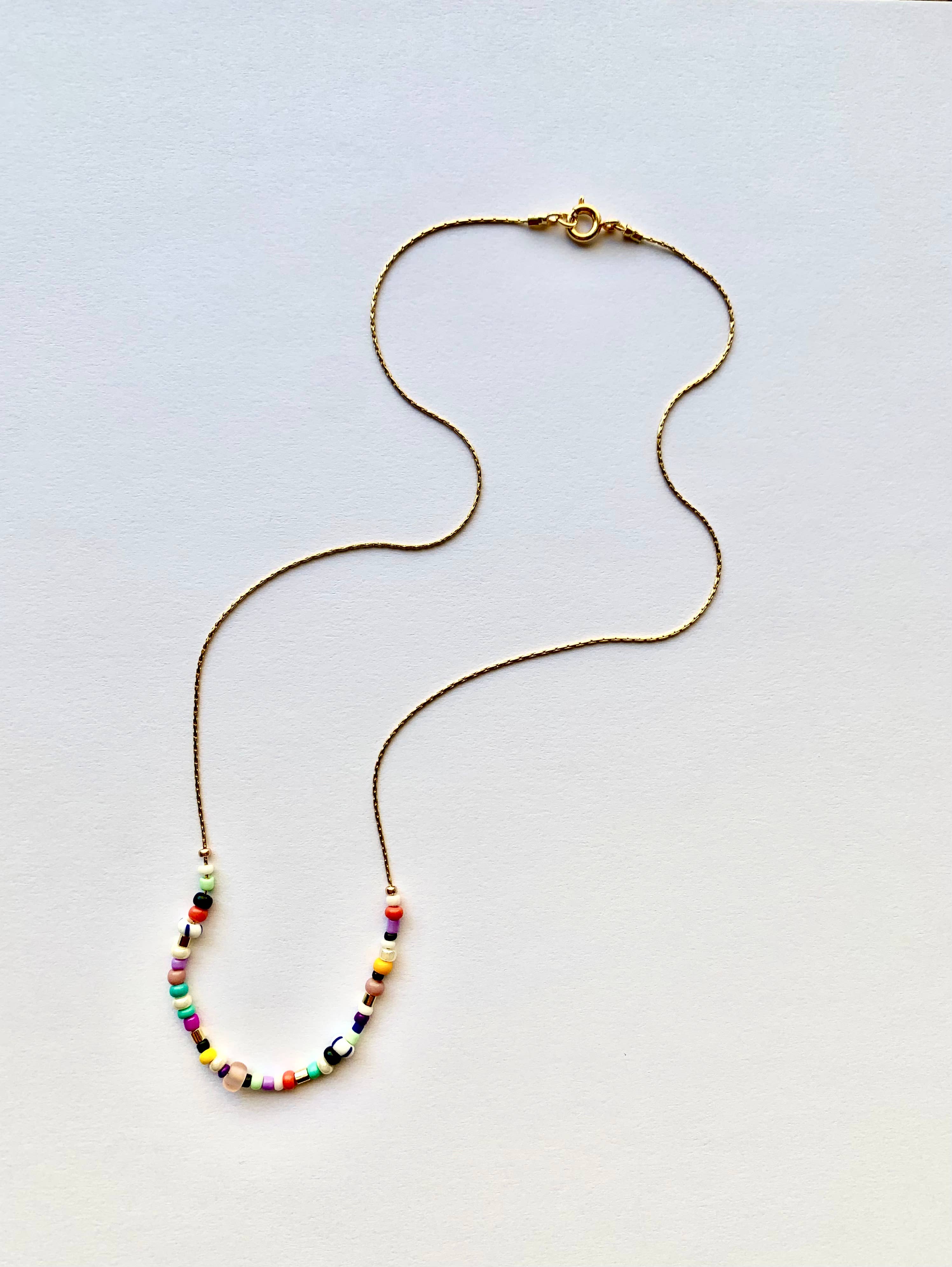 Colorful Seed Bead Necklace