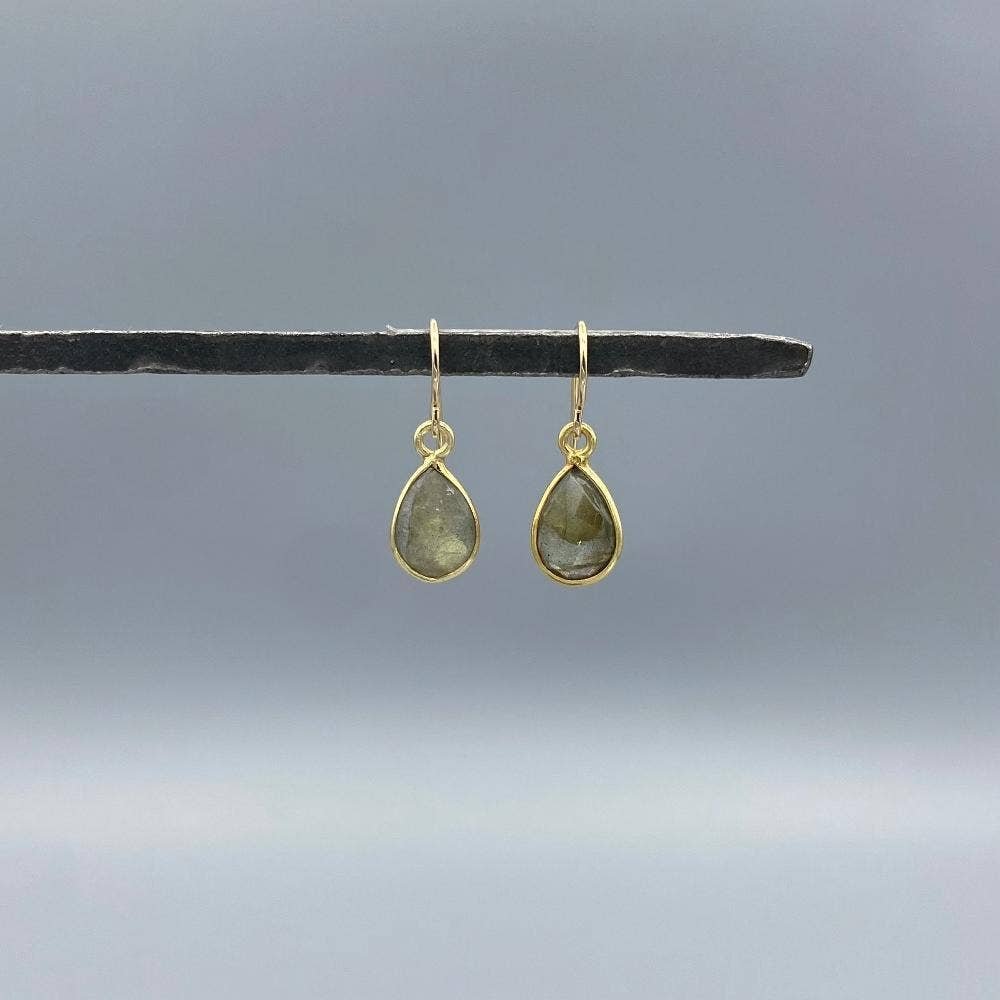 Gold Stone Earrings