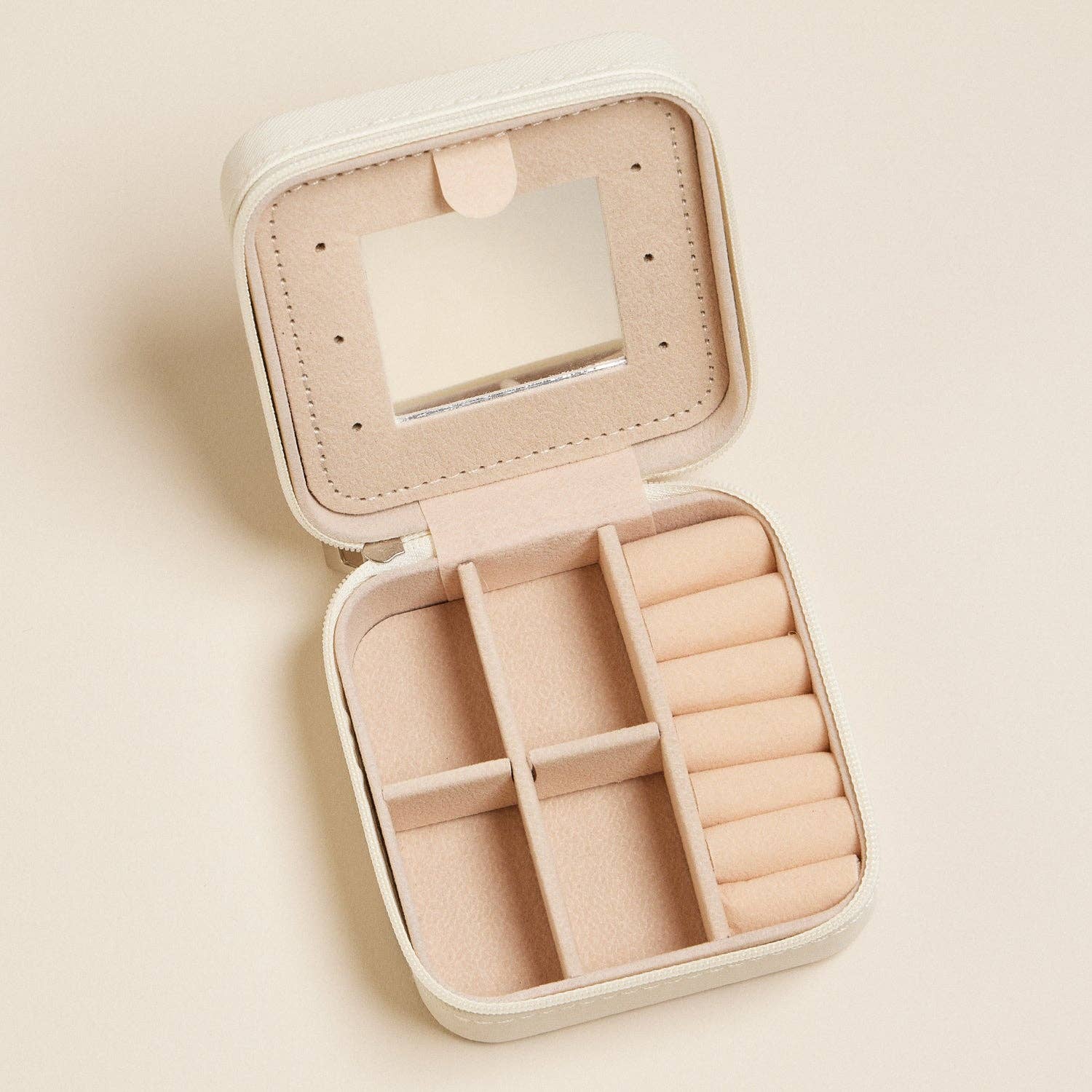 Blue Flower Pattern Jewelry Box -Travel Size