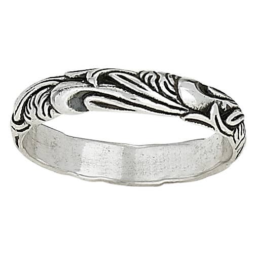 Carved Leaf Ring