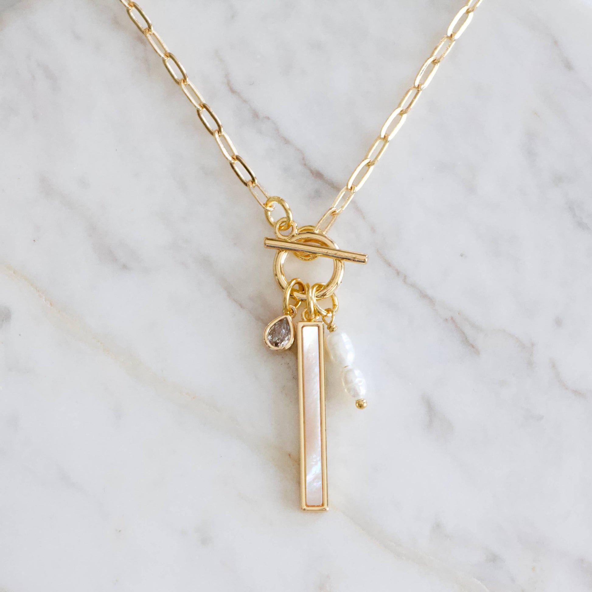 Pearl Charm Necklace