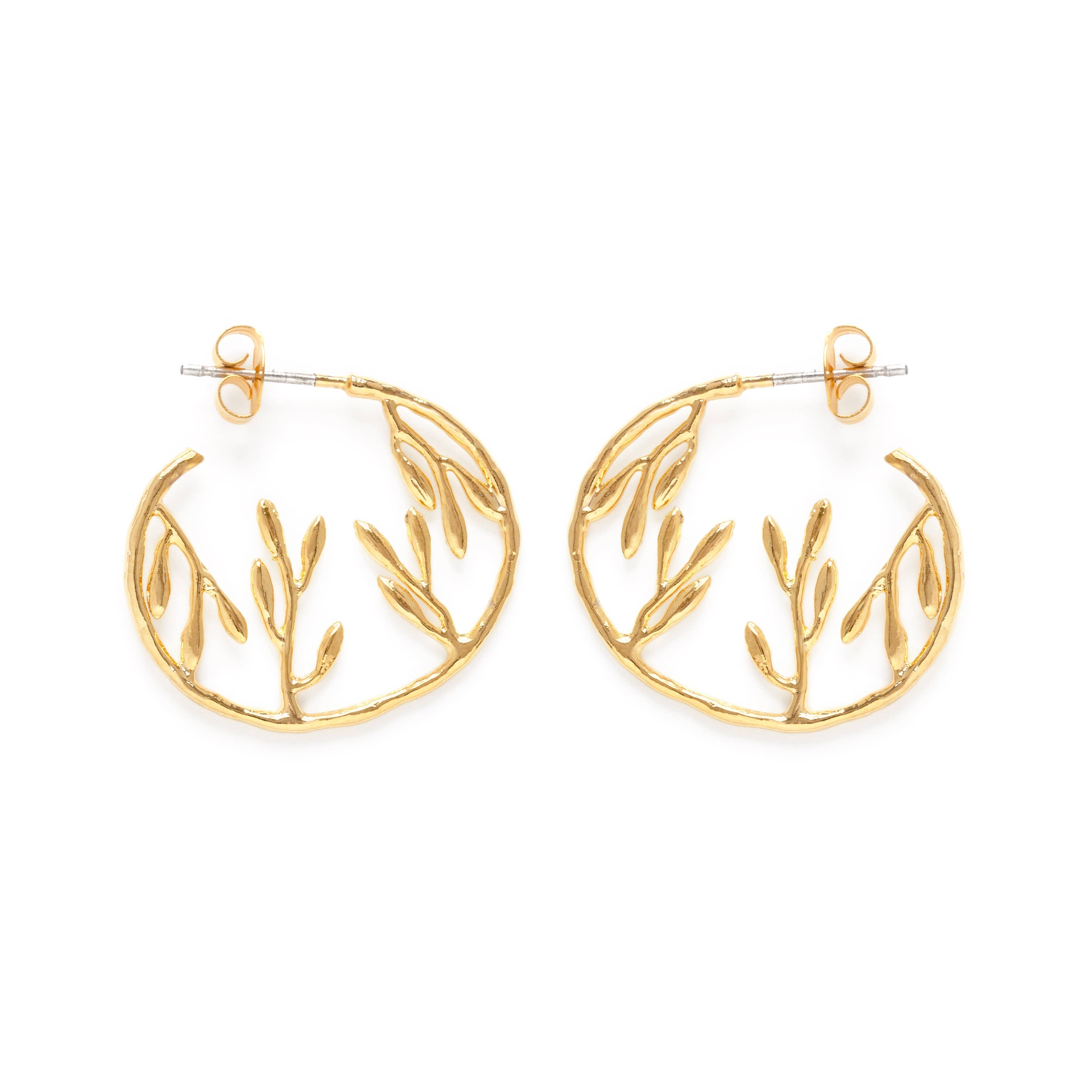 Botanical Hoop Earrings