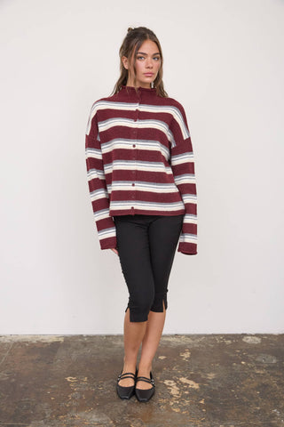 Striped Classic Cardigan