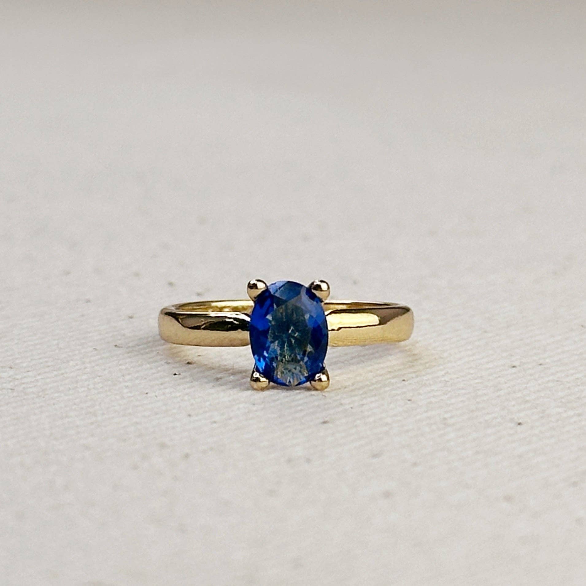 Royal Blue Solitaire Ring