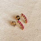 Fuschia Hoops