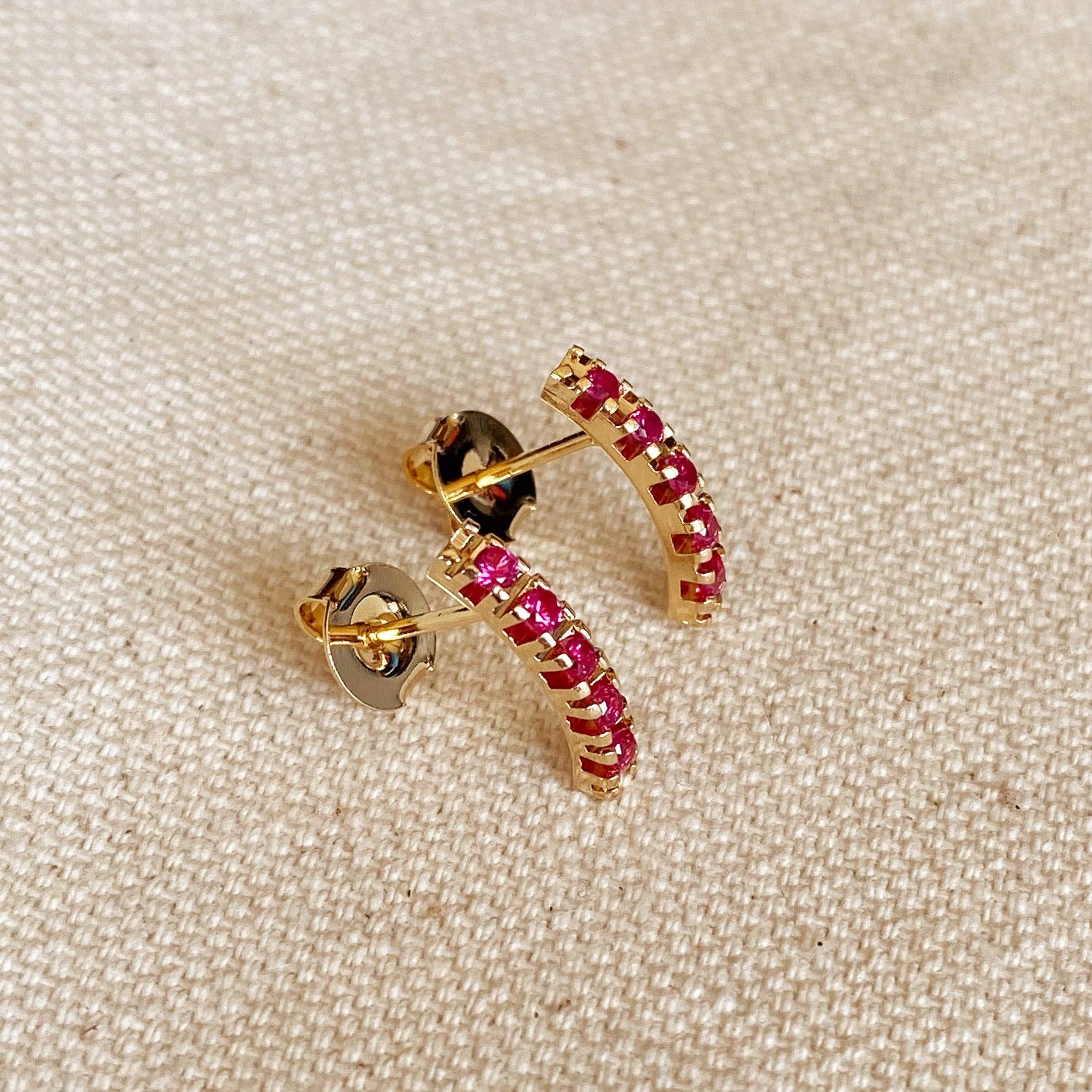 Fuschia Hoops