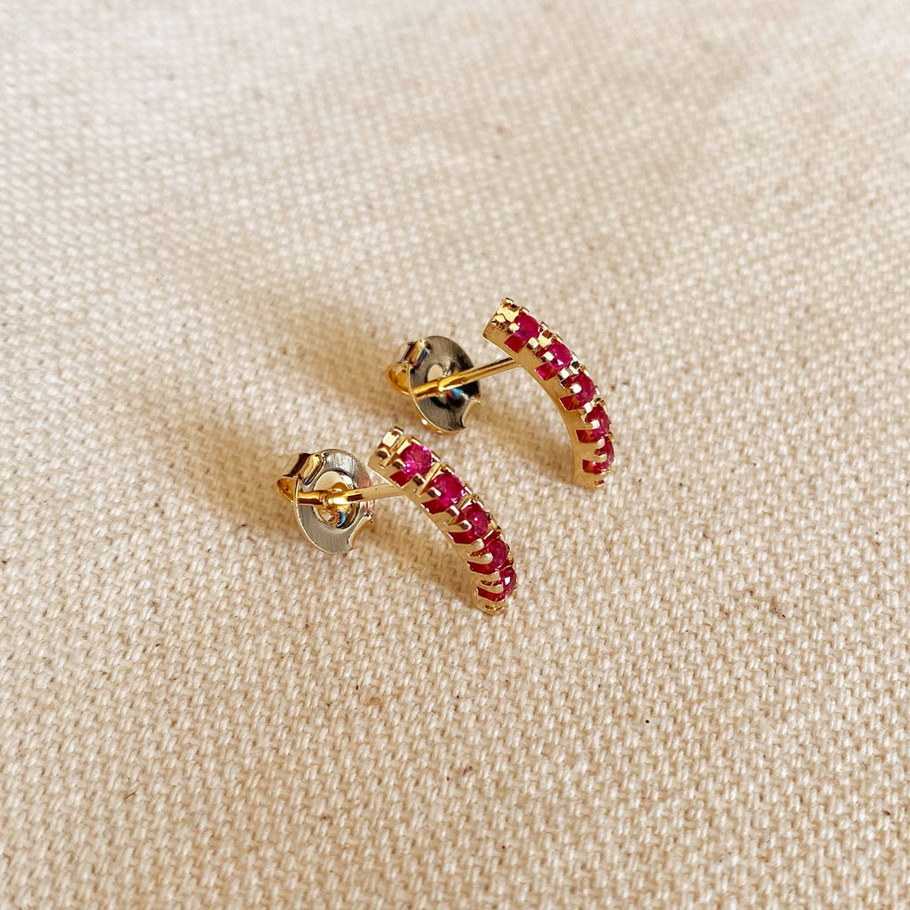 Fuschia Hoops