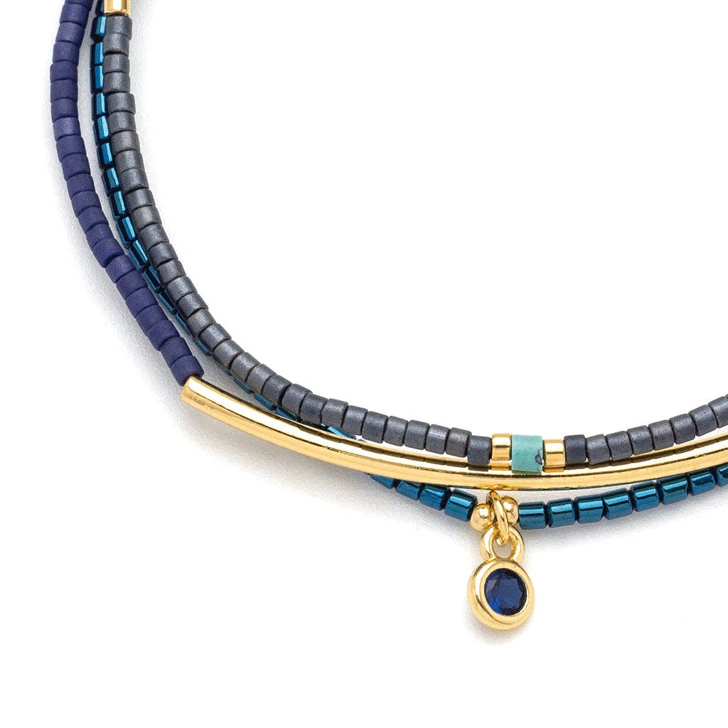 Navy Trio Bracelet