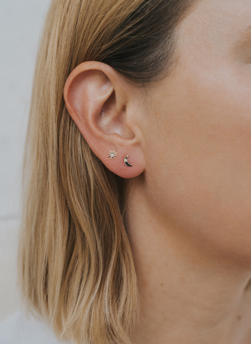Sun and Moon Studs
