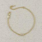 Solitaire Gold  Bracelet