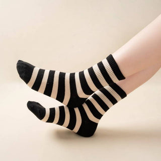 Horizontal Striped Crew Sock