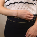 Solitaire Gold  Bracelet