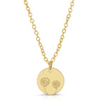 Sunflower Engraved Necklace
