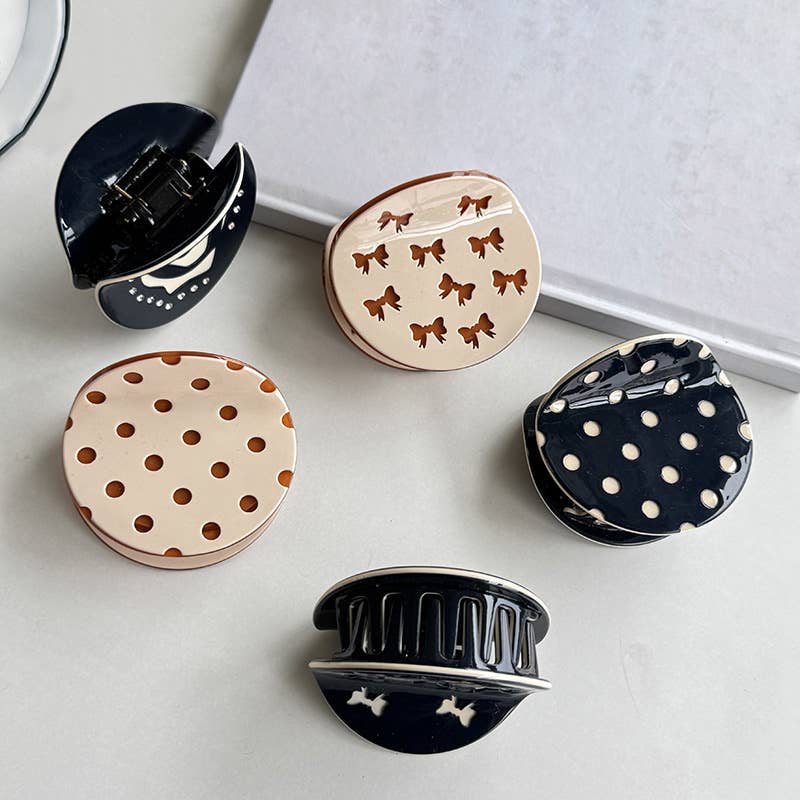 Round Polka Dot Clip