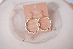 Floral Gold Hoops