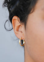 Gold Textured Earrings