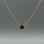Ruby Teardrop Necklace