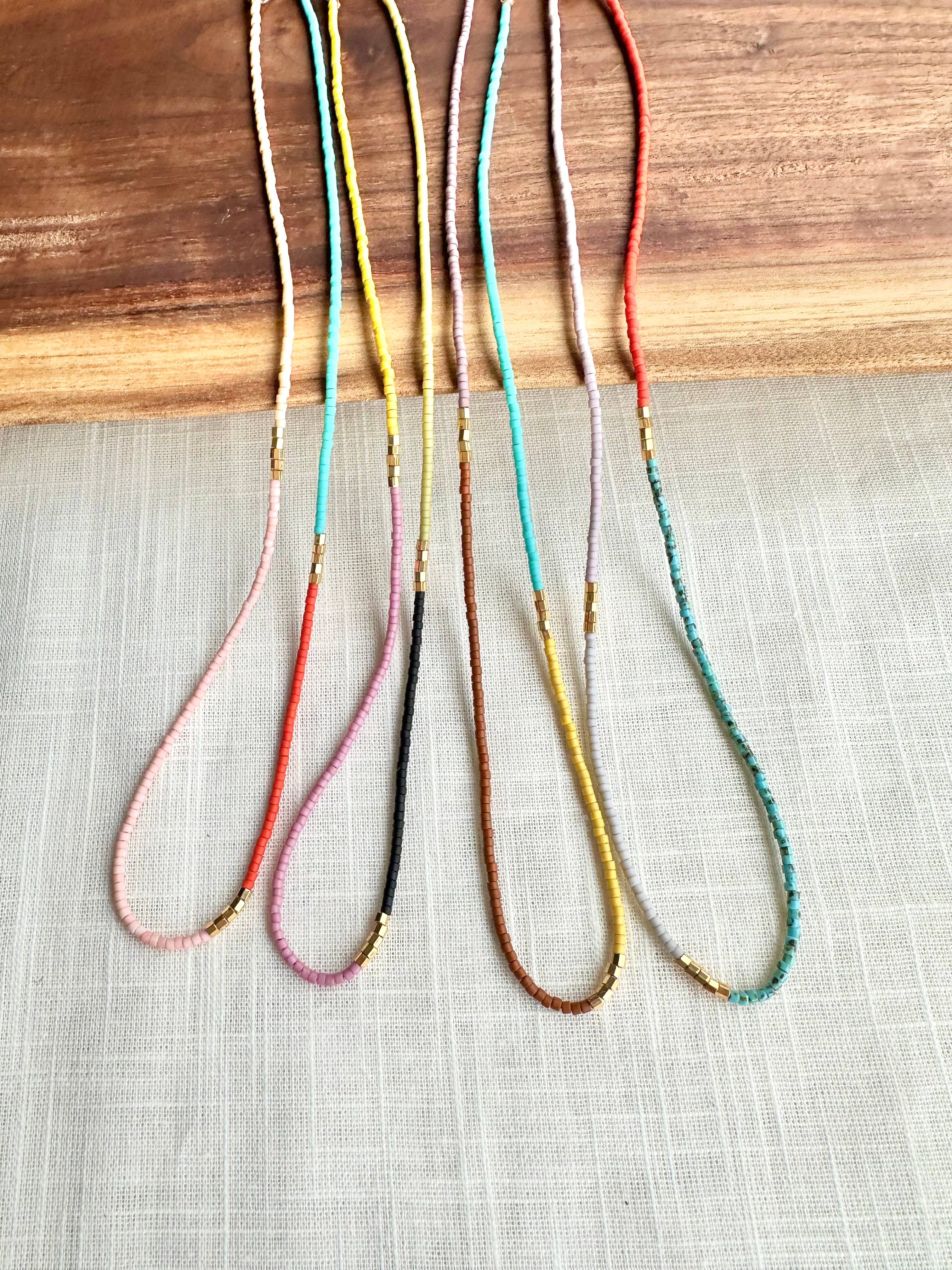 Cassis Beaded Necklace