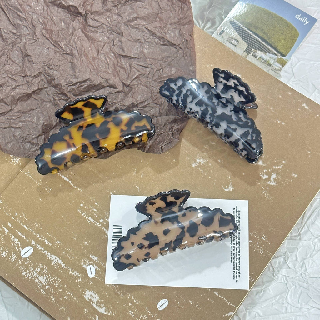 Blue Pebble Hair Clip