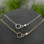 Interlocking Pearl Necklace