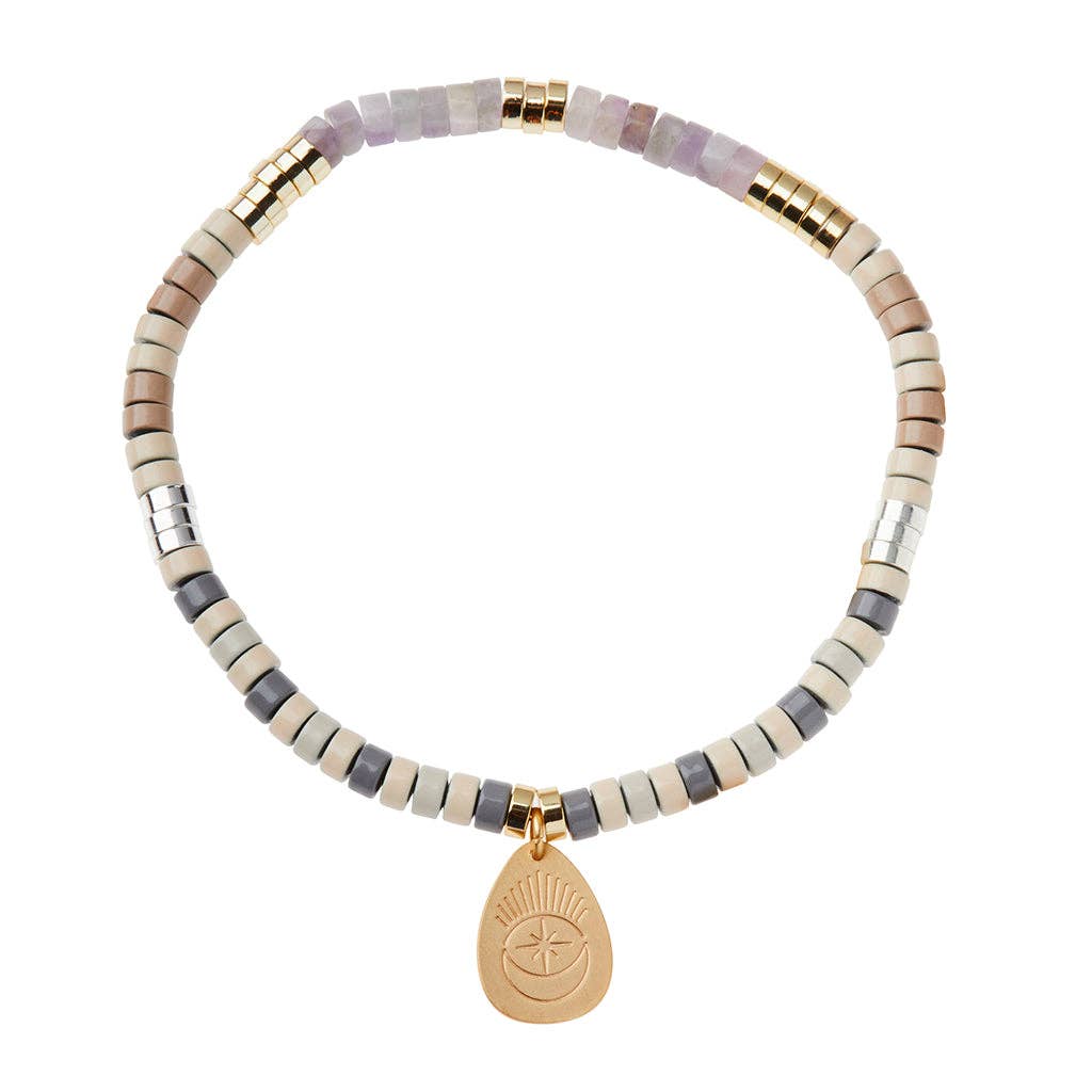 Amethyst Intention Charm Bracelet