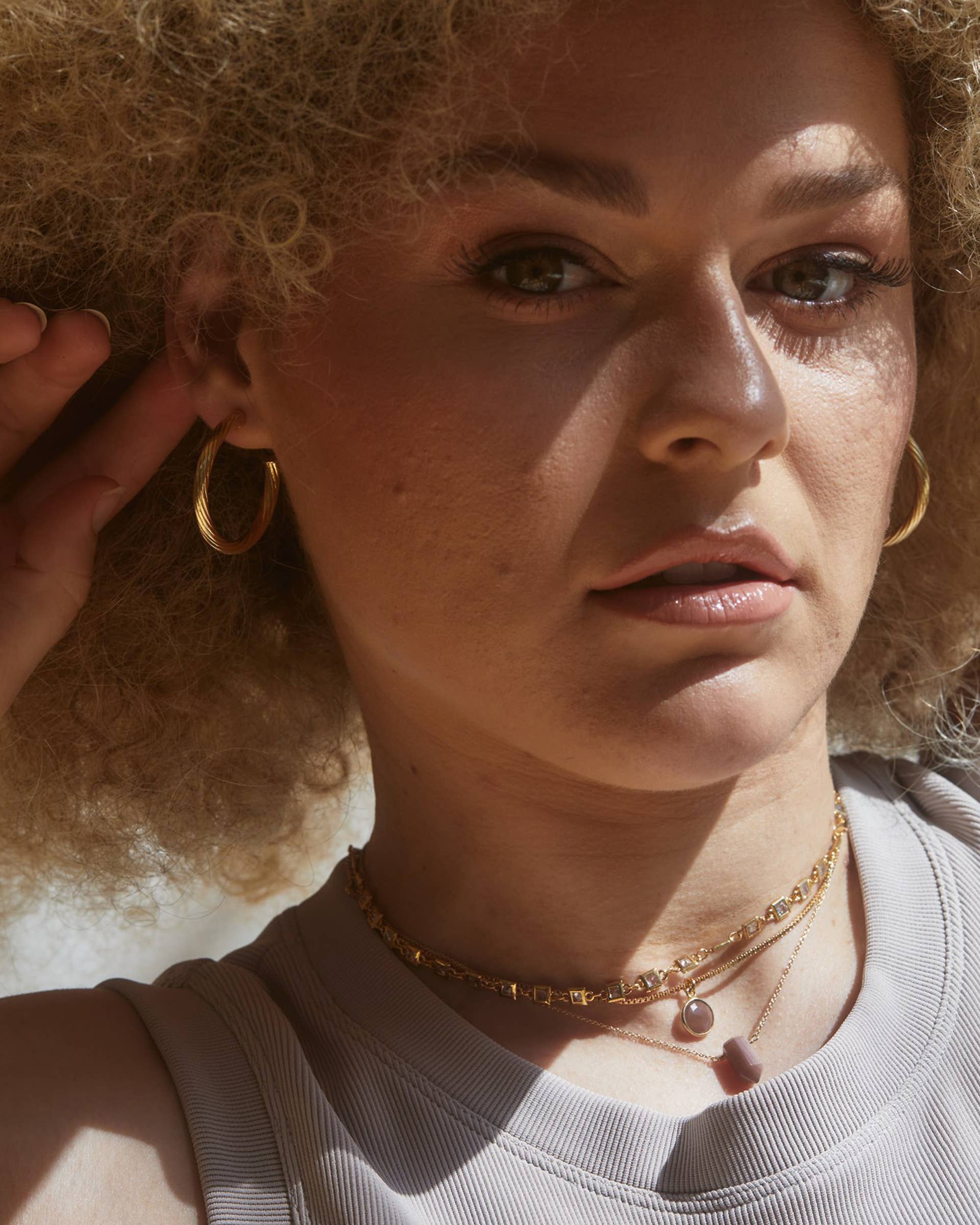 Gold Twisted Hoops