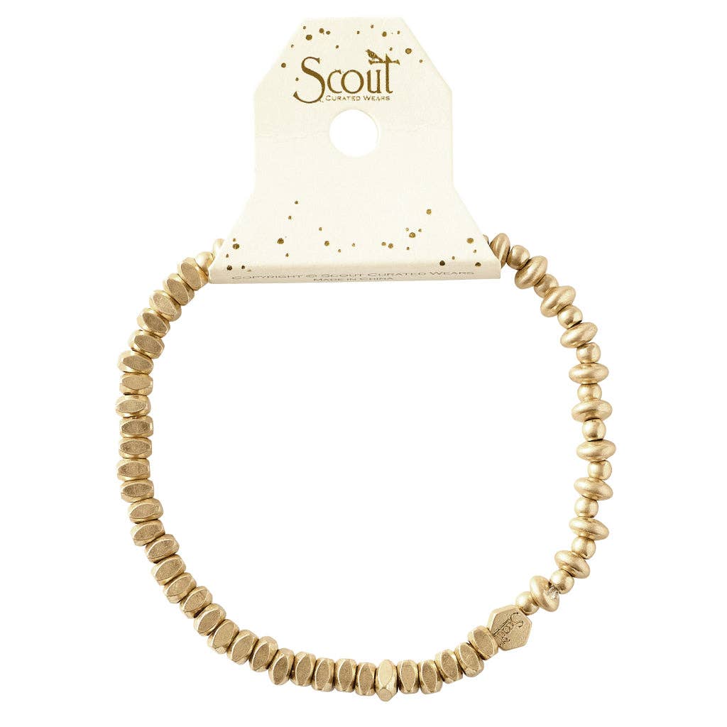 Gold Mixed Beads Bracelet